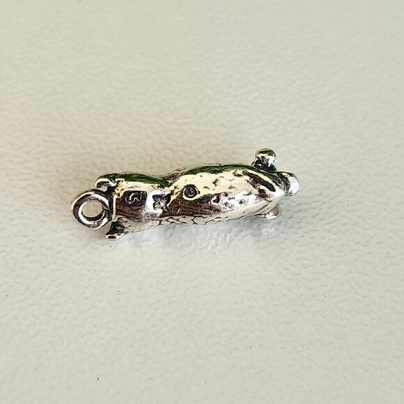 925 Sterling Silver Owl Charm - Picture 2 of 3